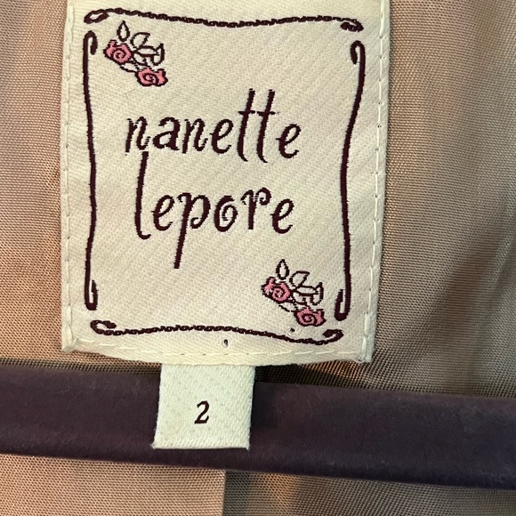 *RARE Nanette Lepore Velvet Bow Jacket - Picture 5 of 6